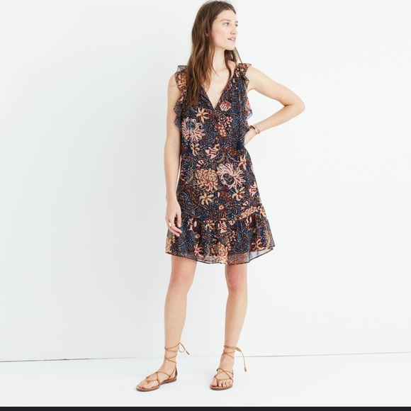 MADEWELL Lilly Ruffle Dress - Picture 1 of 12